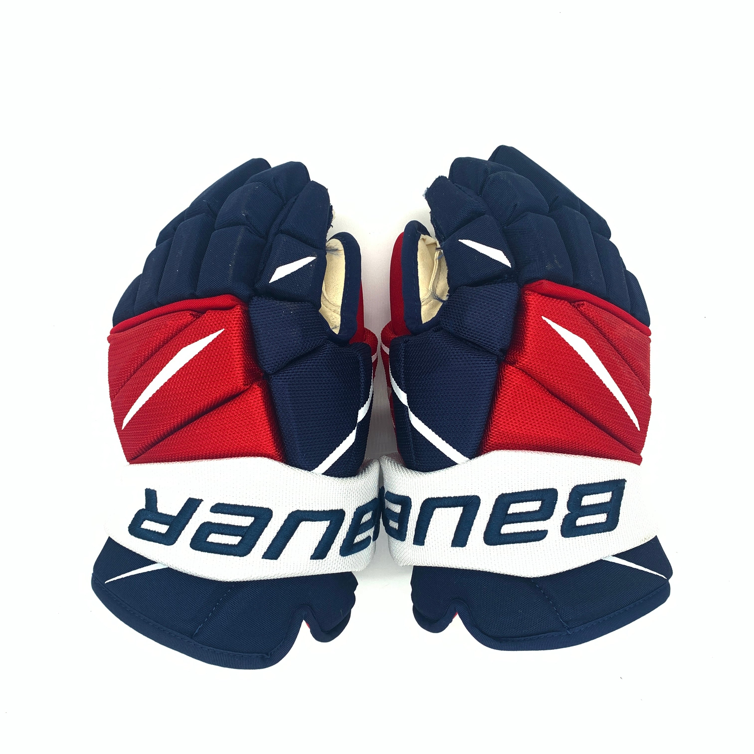Bauer Vapor 2X Pro - Gant d'occasion NHL Pro Stock - Capitals de Washington - (bleu marine/rouge/blanc)